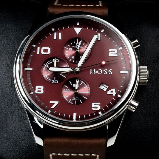 Modern Chronograph Style Leather Strap Wristwatch | CD-MAW6