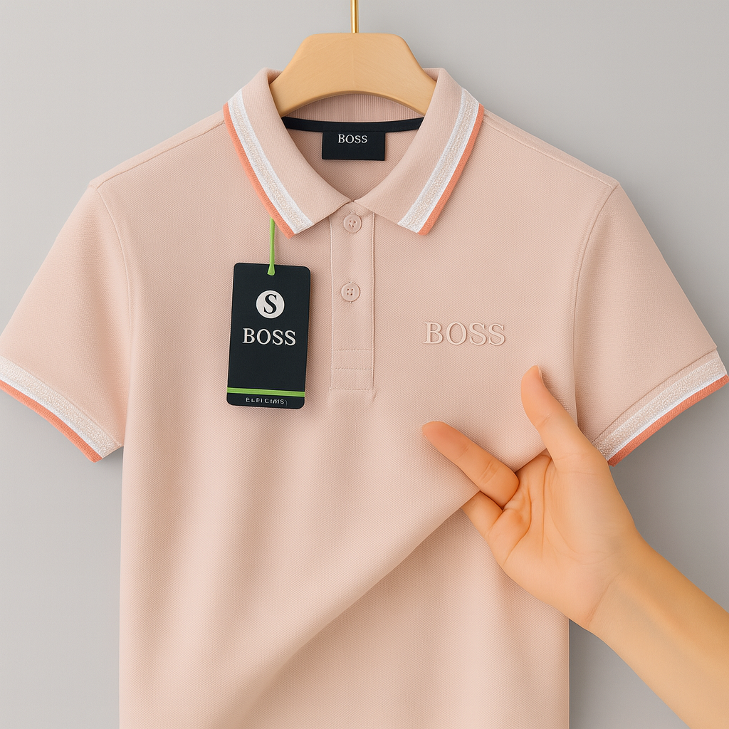 Exclusive Luxury Cotton Polo Set – Elite Contrast Collar Edition| CD-MPP6