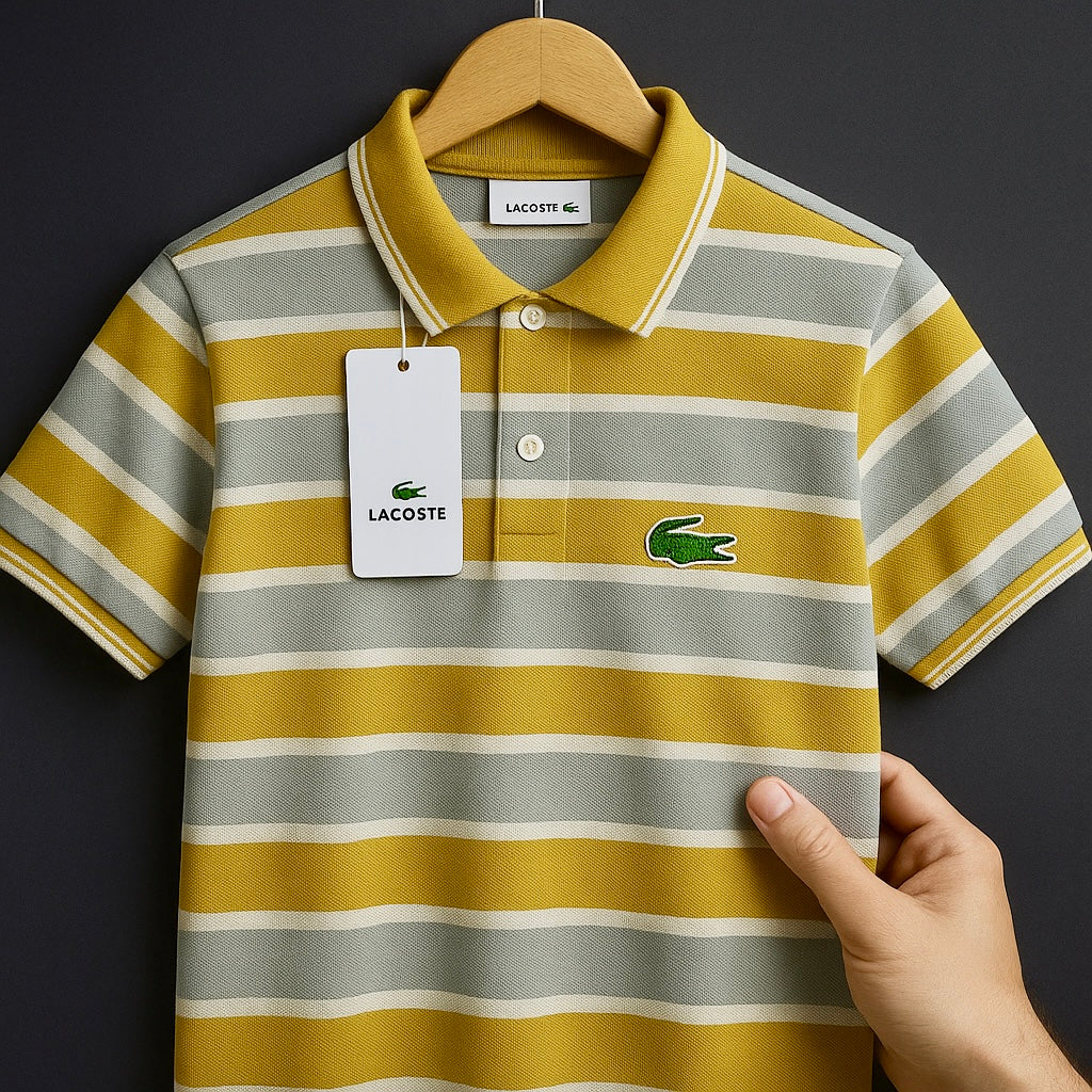 Striped Heritage Polo Collection – Retro Color Block Edition| CD-MPP8