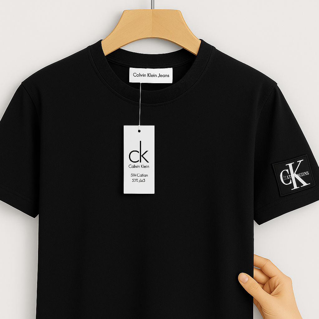 Essential Side Logo Cotton Tee – Premium Fit in 5 Colors| CD-MPT4