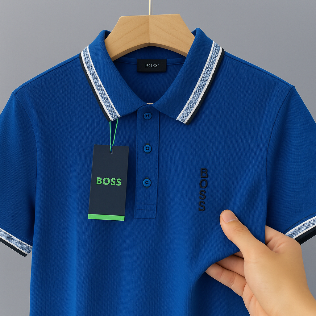 Signature Contrast-Tipped Polo Collection – 4 Timeless Colors| CD-MPP11