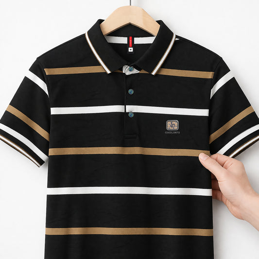 Classic Stripe Pattern Polo â Smart Casual Everyday Collection | CD- PS7