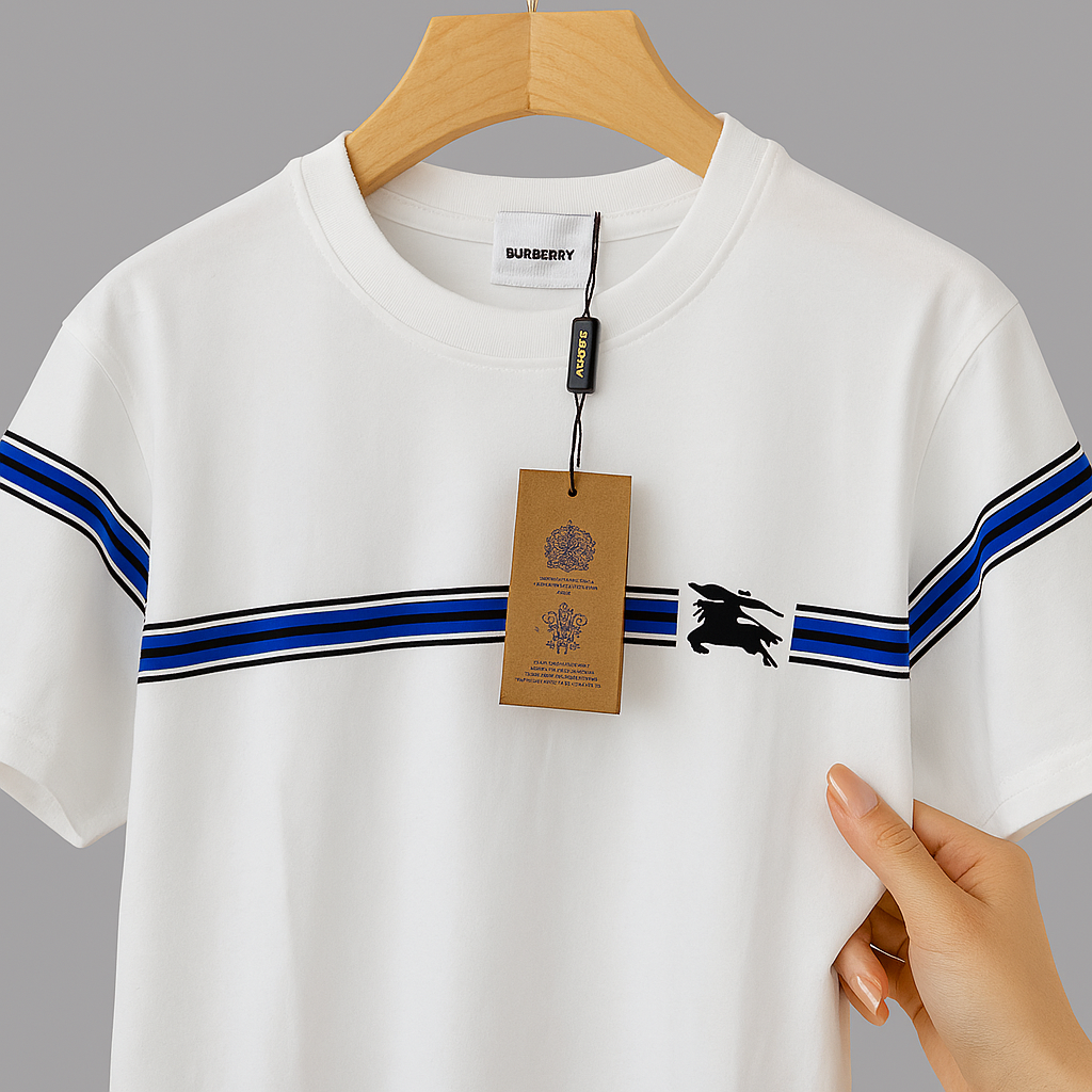 Premium Striped Cotton Half Sleeve Tee – 5 Signature Colors| CD-MPT1