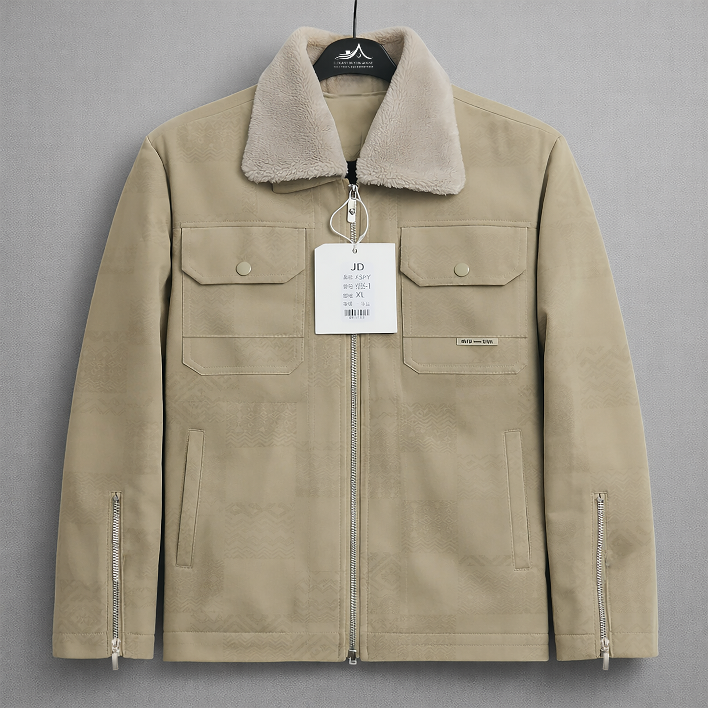 Men’s Imported Premium Sherpa Leather Jacket – Stylish Winter Casual Wear | Code-SWP63