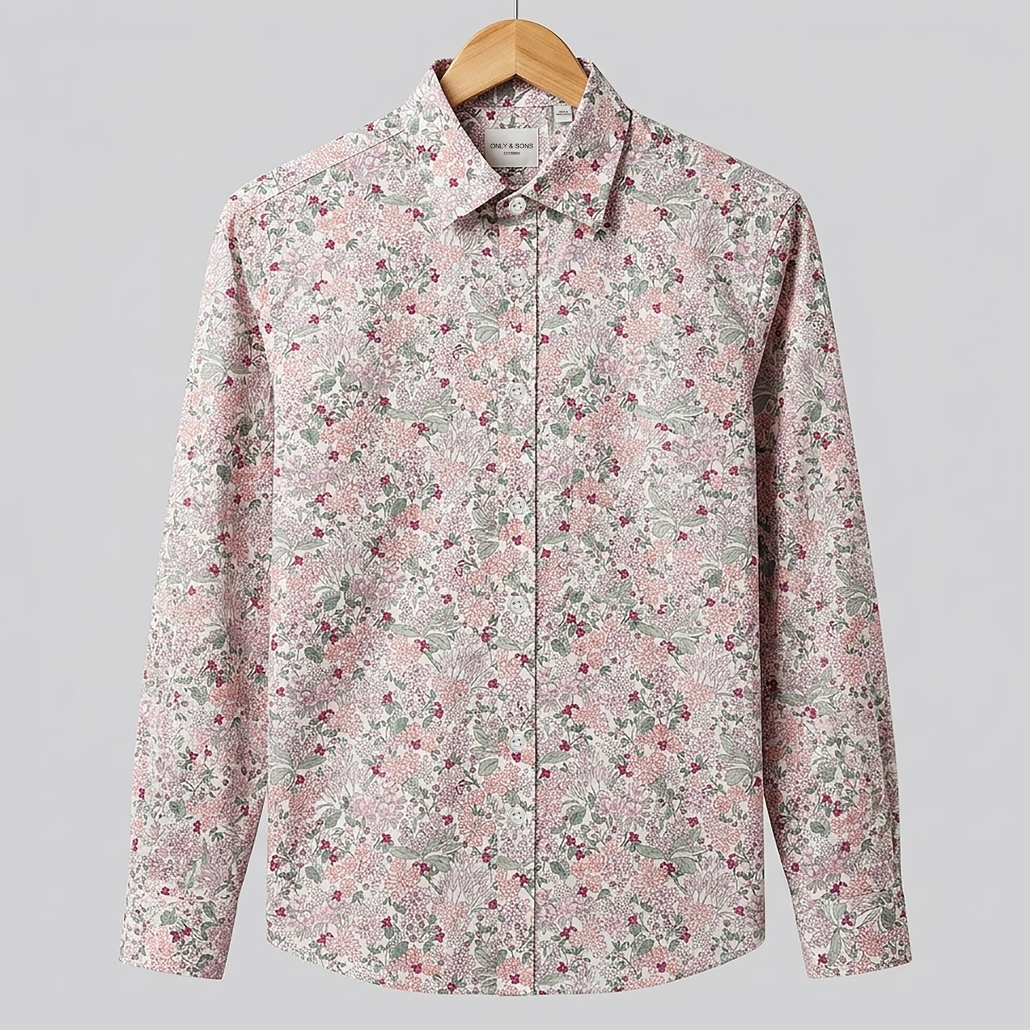 Classic Floral Print Casual Shirt for Smart | CD-FWS47