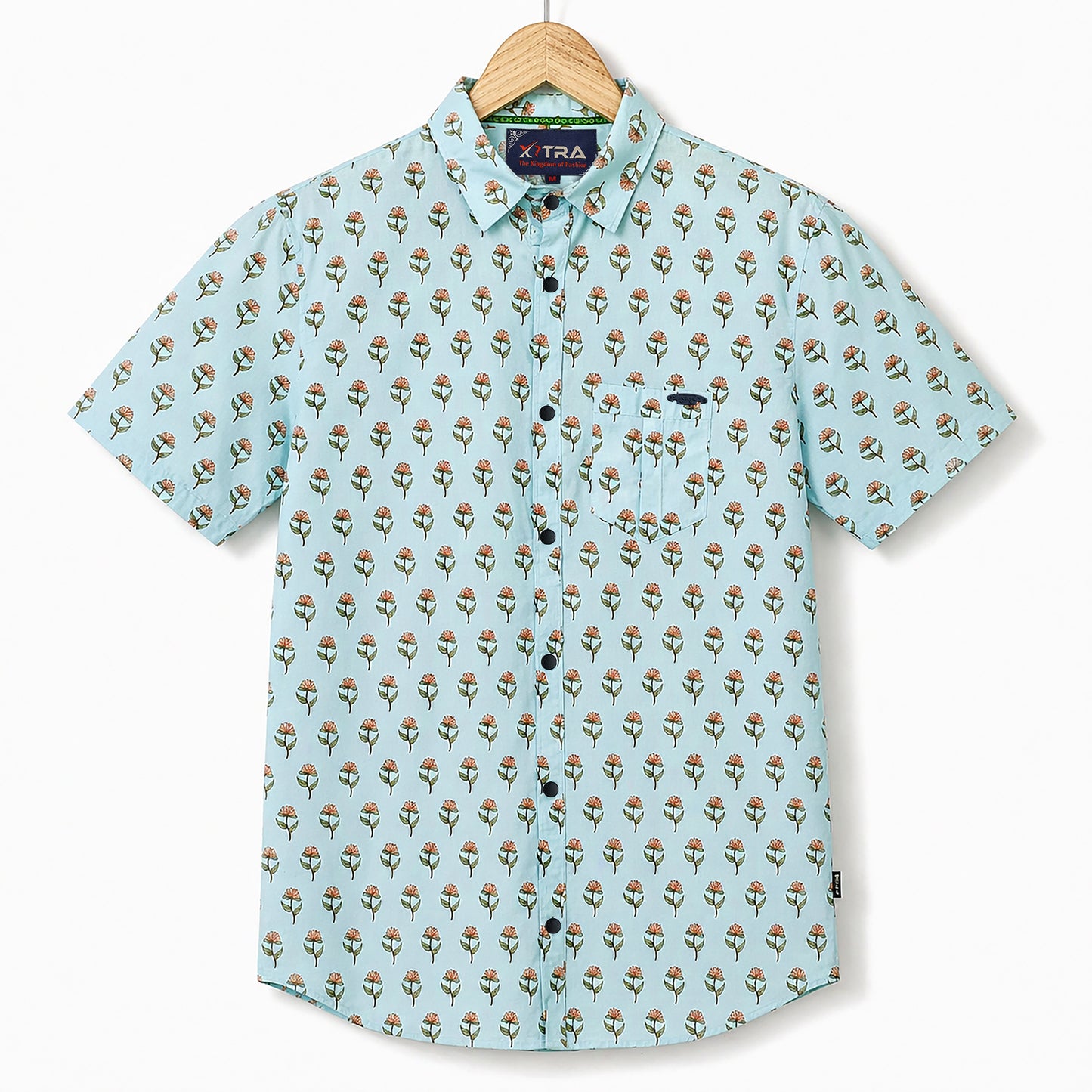 Minimal Floral Pattern Half Sleeve Casual Shirt | CD-PSH12