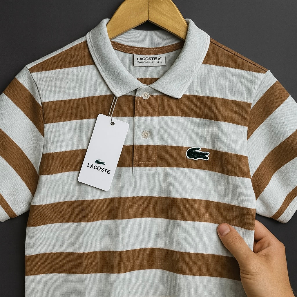 Striped Heritage Polo Collection – Retro Color Block Edition| CD-MPP8