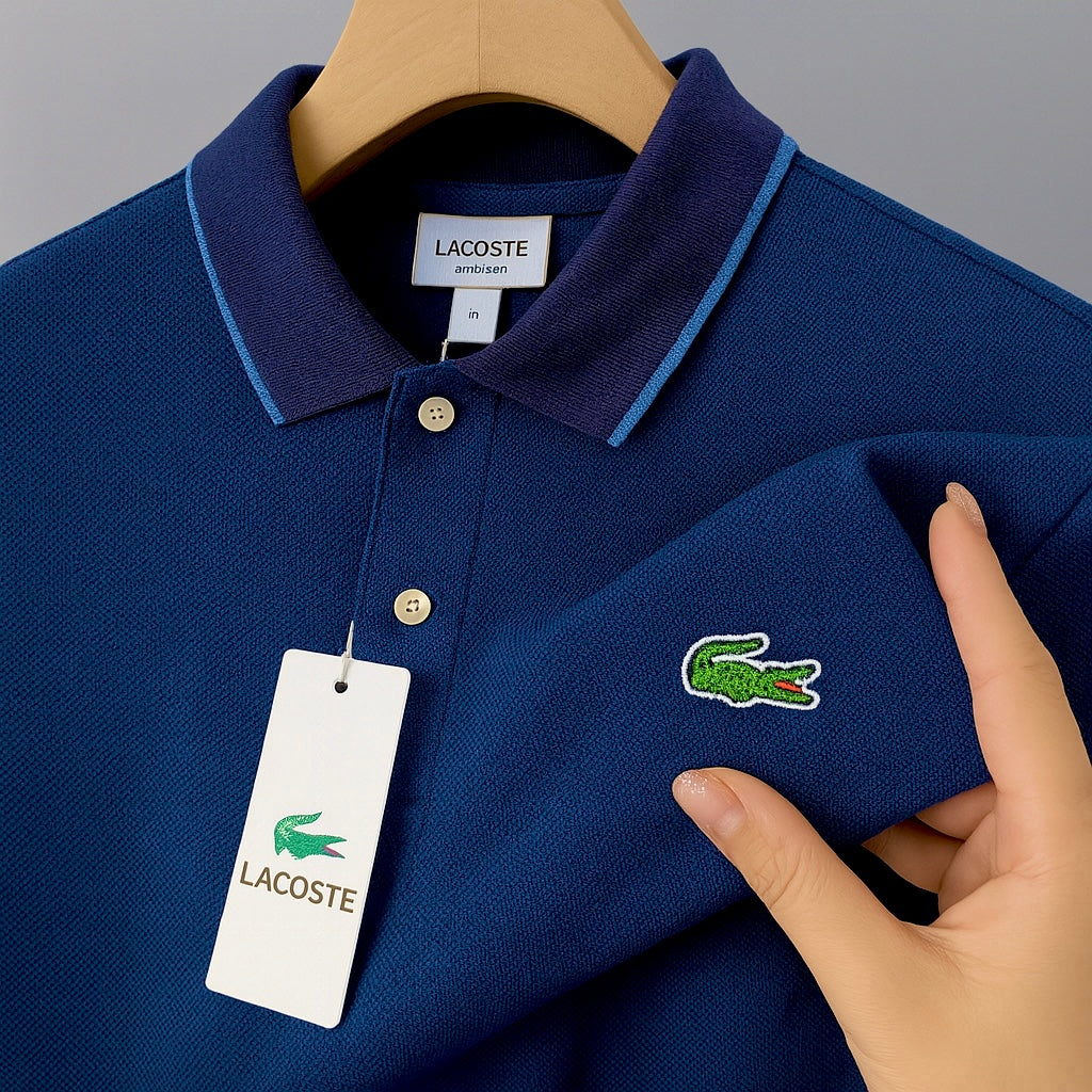 Timeless Contrast-Collar Premium Polo – Trio of Elegance| CD-MPP12