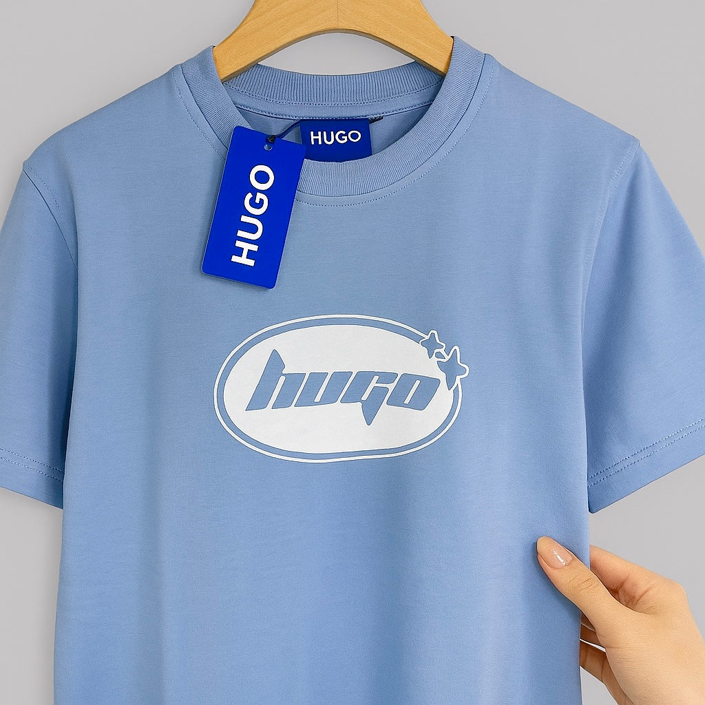 Retro Star Graphic Cotton Tee – 5 Bold Colors| CD-MPT2