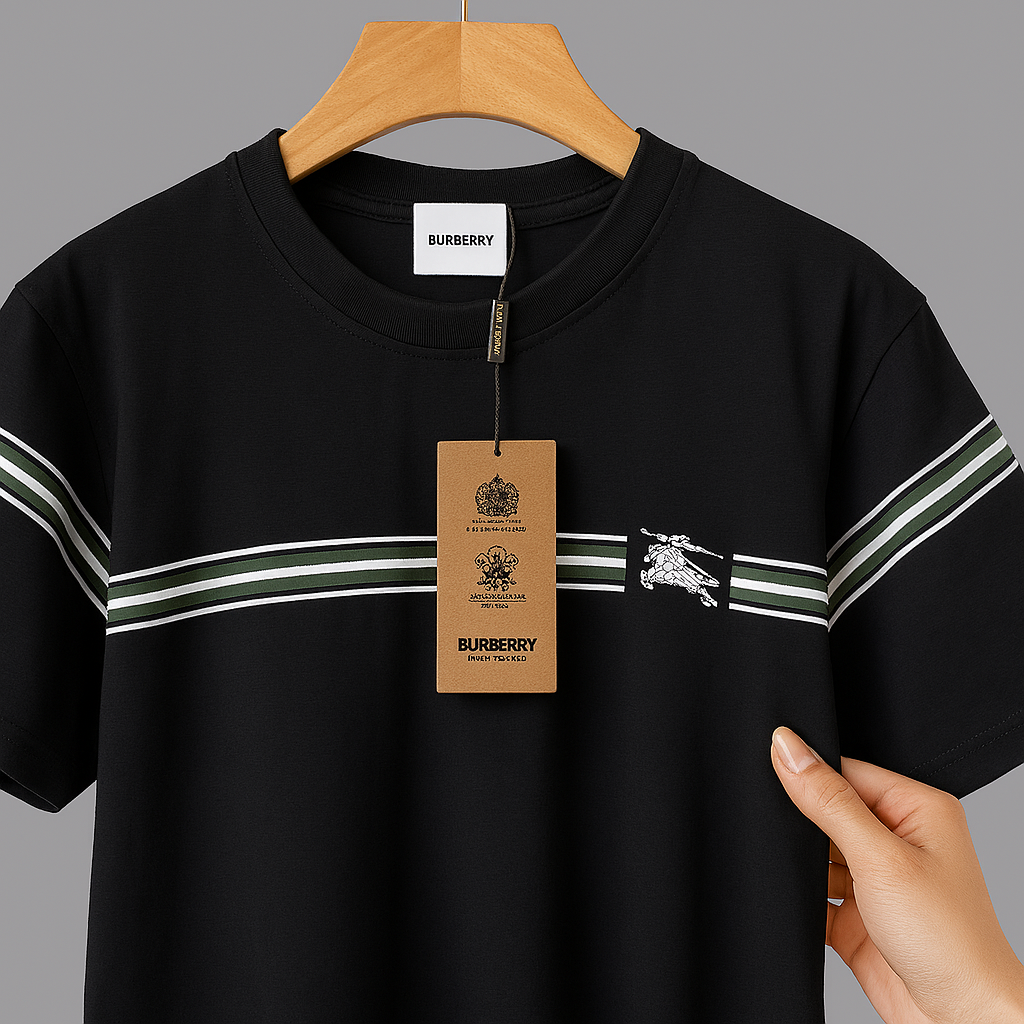 Premium Striped Cotton Half Sleeve Tee – 5 Signature Colors| CD-MPT1