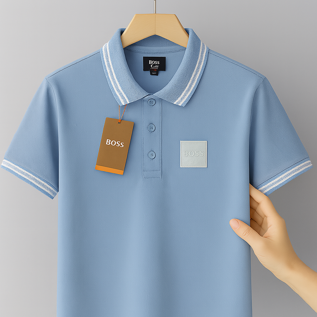 Elite Contrast-Tipped Polo Collection – Modern Fit | Premium Cotton| CD-MPP7