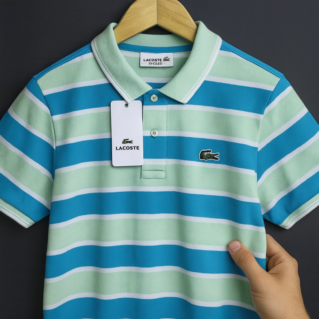 Striped Heritage Polo Collection – Retro Color Block Edition| CD-MPP8