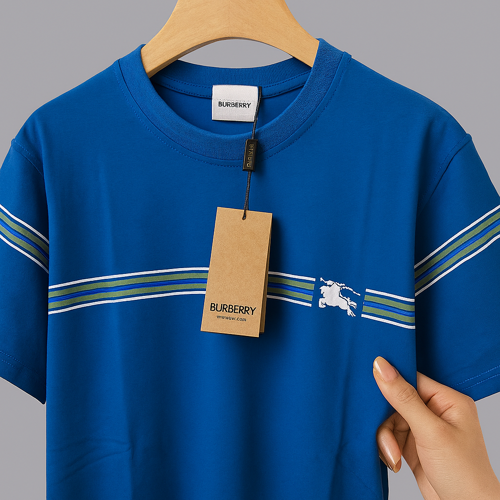 Premium Striped Cotton Half Sleeve Tee – 5 Signature Colors| CD-MPT1