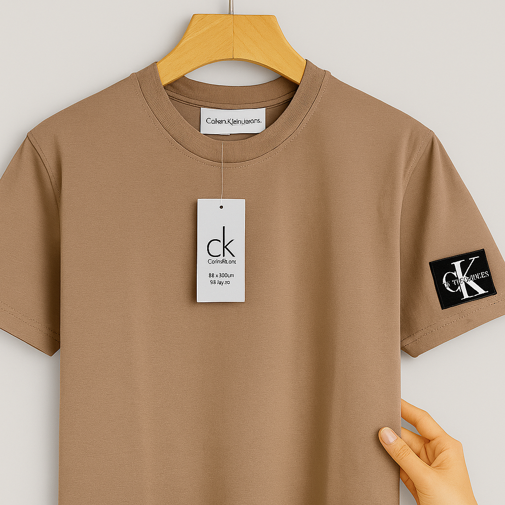 Essential Side Logo Cotton Tee – Premium Fit in 5 Colors| CD-MPT4