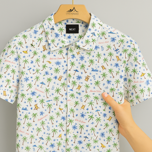 Vacation Escape Printed Shirt – Fun, Fresh & Perfect for Summer Adventures| CD-HSC34
