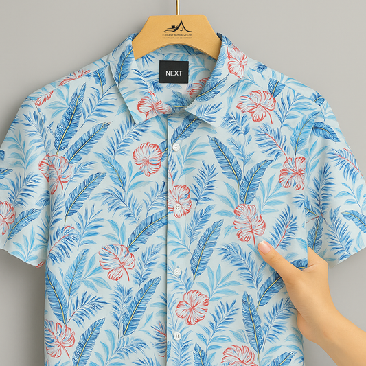 Ocean Bloom Floral Shirt – Fresh, Vibrant & Perfect for Summer Vibes| CD-HSC33