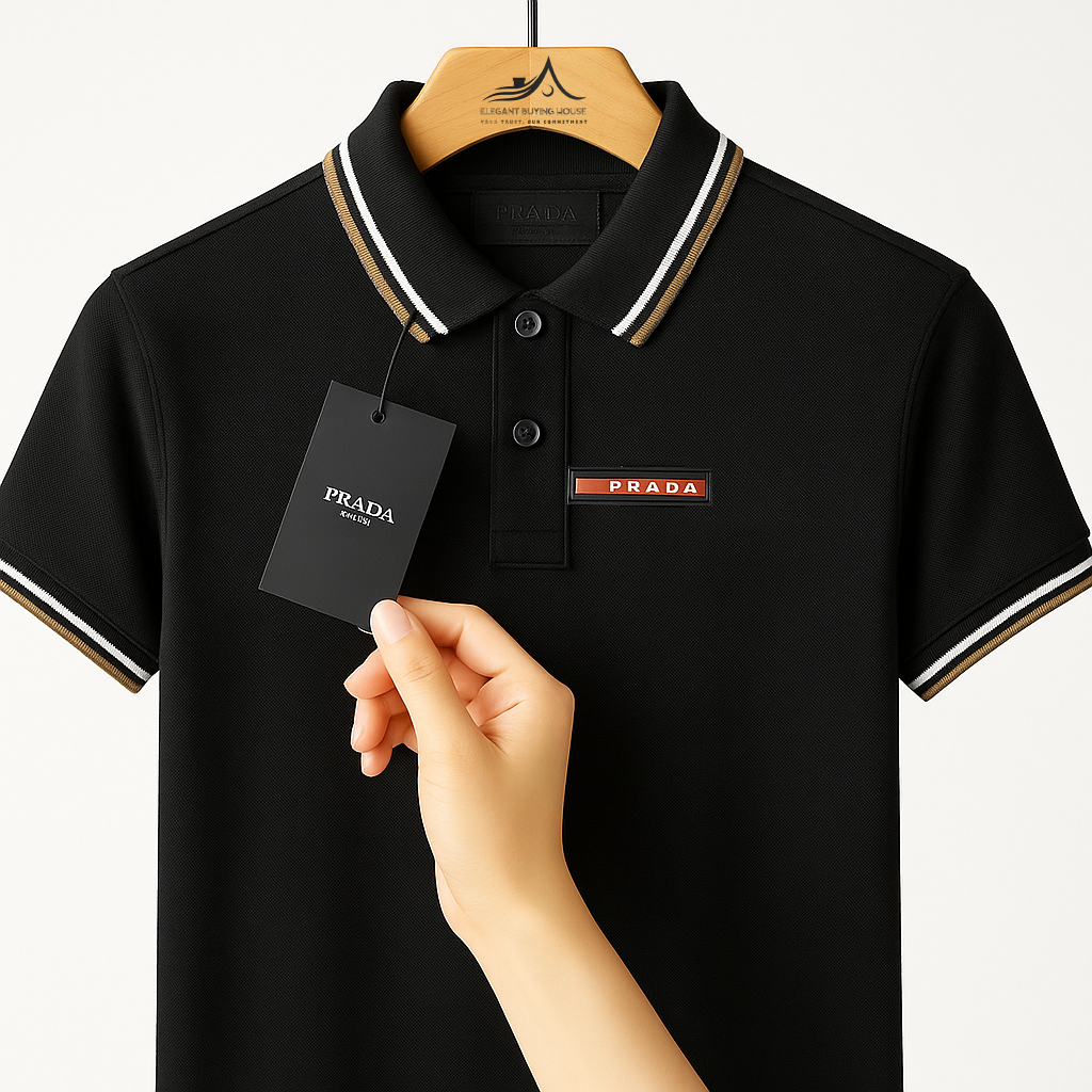 Men’s Premium Striped Collar Polo Shirt Collection – 5 Exclusive Colors| CD-MPP30