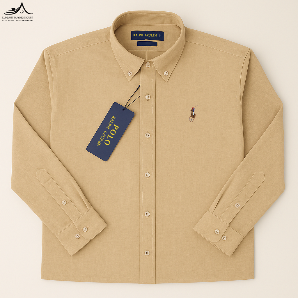 Classic Beige Formal Shirt – Timeless Elegance with Everyday Comfort| CD-FM37