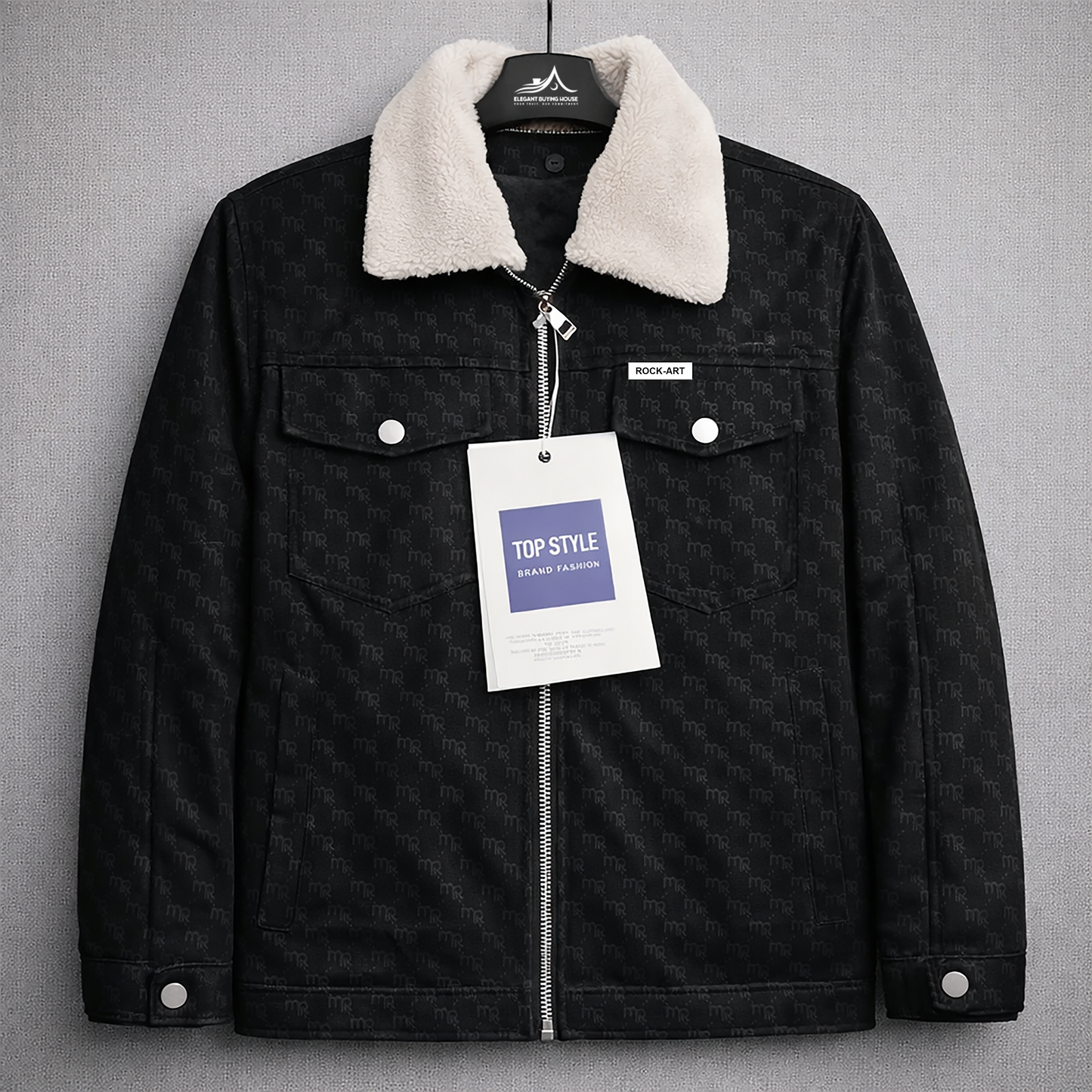 Men’s Imported Premium Sherpa Collar Zipper Leather Jacket – Stylish Winter Casual Wear | Code-SWP62