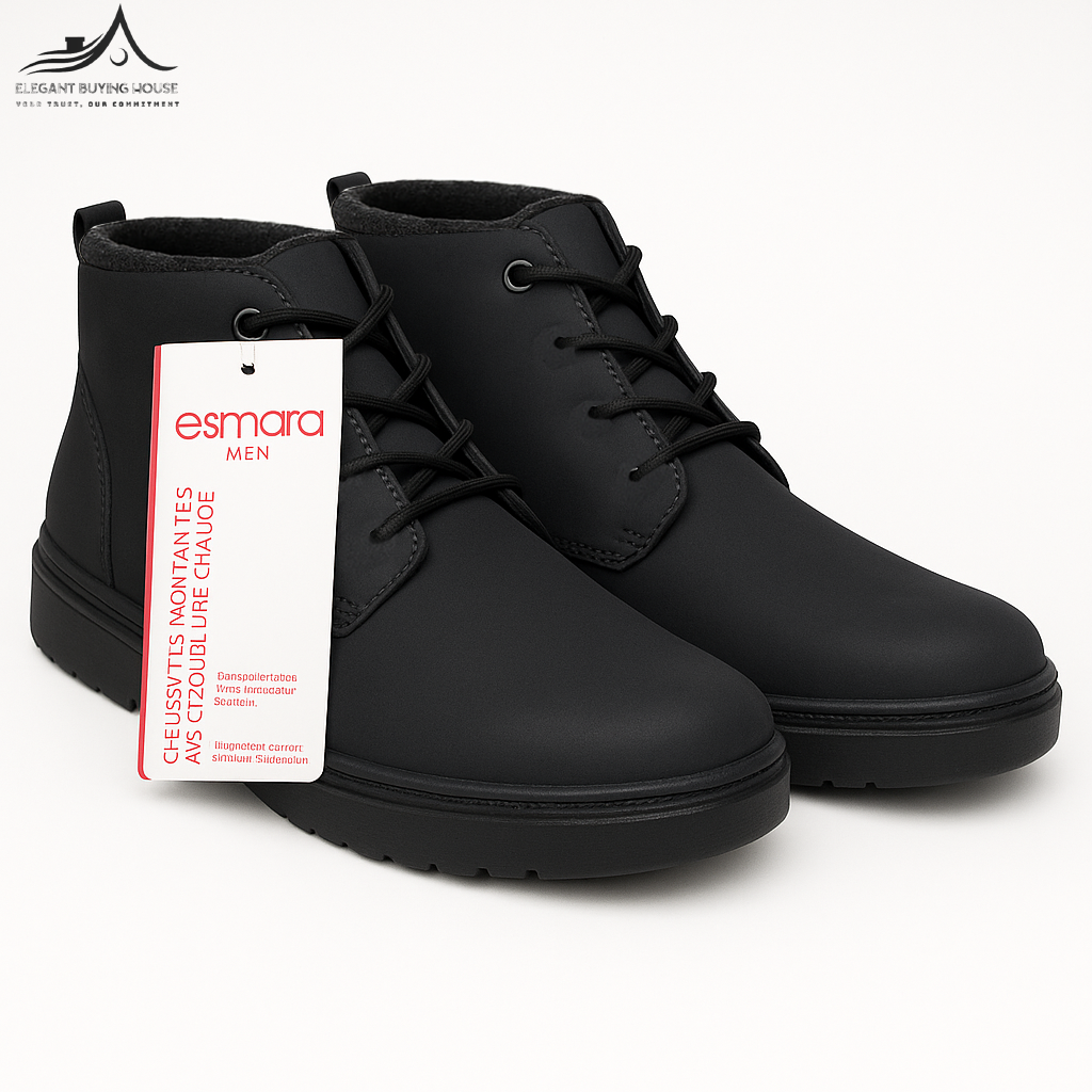 Men’s Premium Leather Lace-Up Boots – Stylish Comfort for Every Season| Code-SWP11