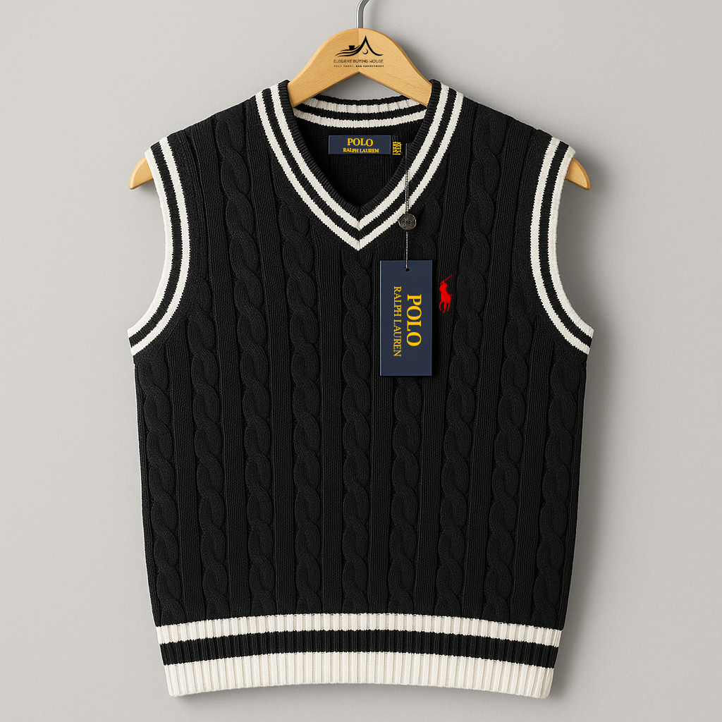Classic Cable-Knit Sleeveless Sweater – Timeless Elegance in Every Stitch| Code-SWP18