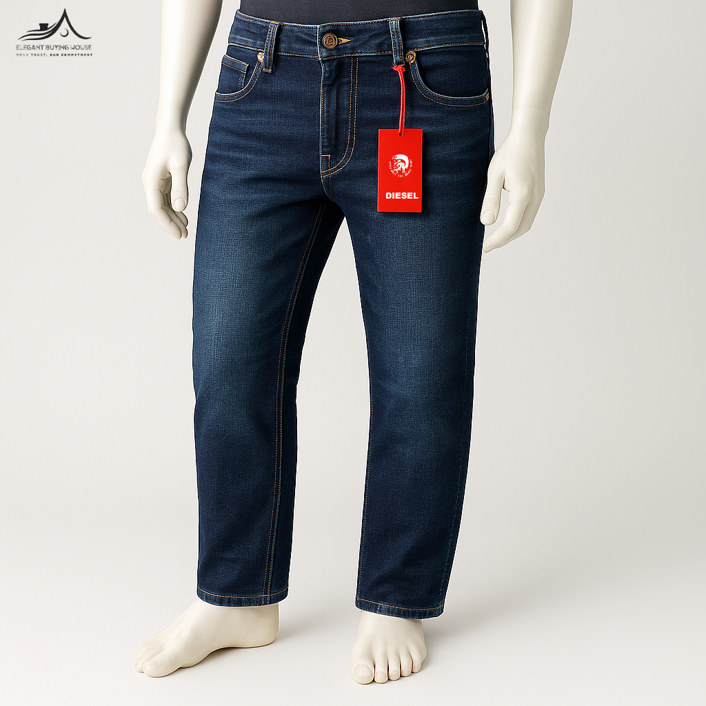 Men’s Premium Slim-Fit Dark Wash Denim Jeans – Comfort Stretch & Stylish Everyday Wear| CD-PM11