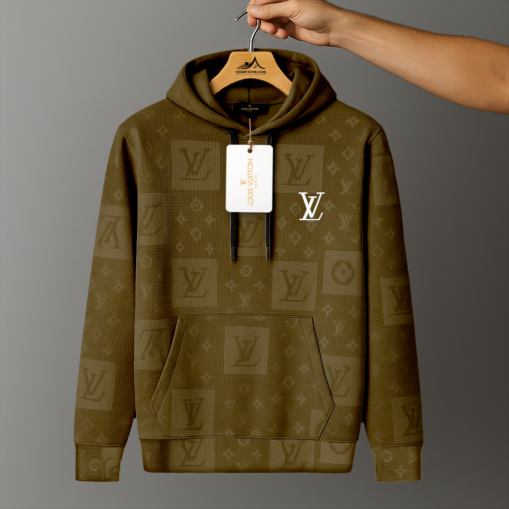 Premium Monogram Textured Hoodie – Ultra-Soft, Winter Comfort Edition| Code-SWP32