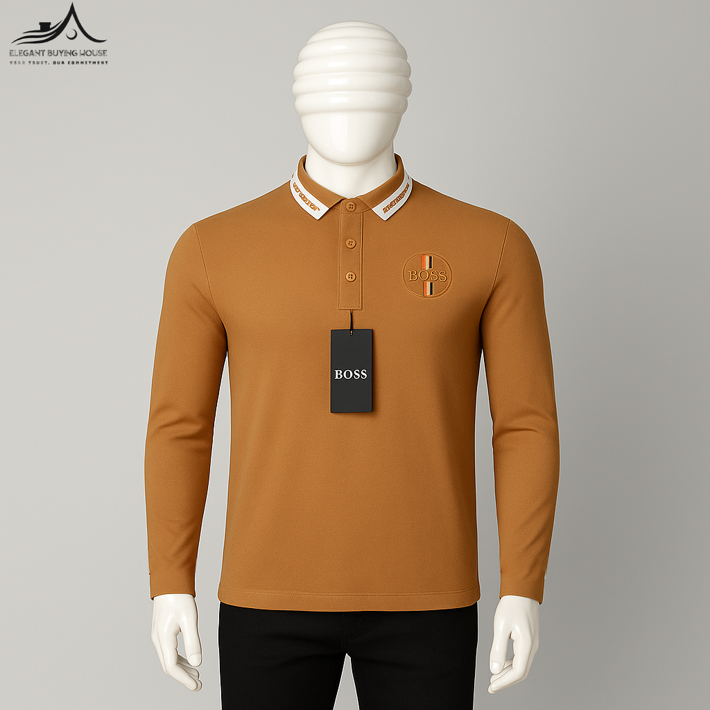 Men’s Premium Long Sleeve Polo Collection – Modern Fit, Elegant Colors| Code-SWP12