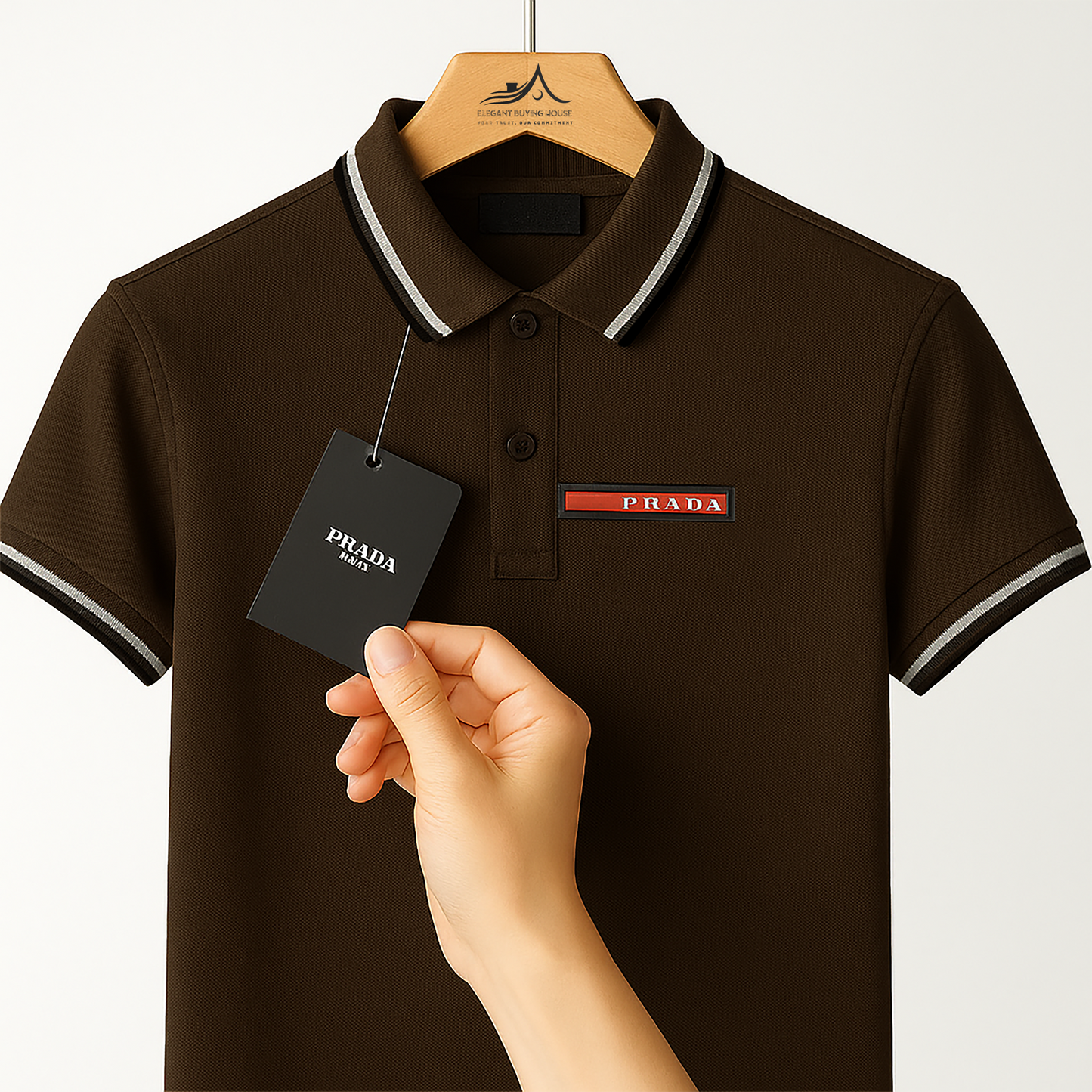 Men’s Premium Striped Collar Polo Shirt Collection – 5 Exclusive Colors| CD-MPP30