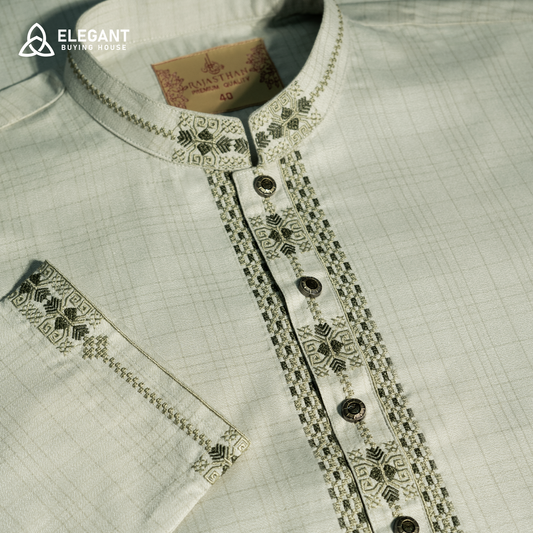 Elegant Minimal Embroidered Panjabi| CD-PG34