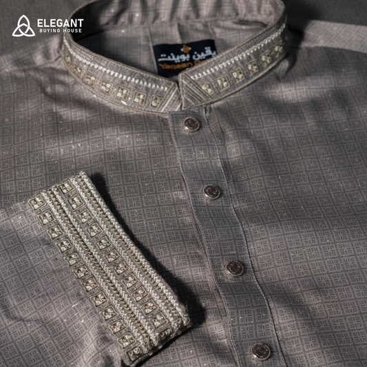 Refined Textured Embroidered Panjabi| CD-PG50