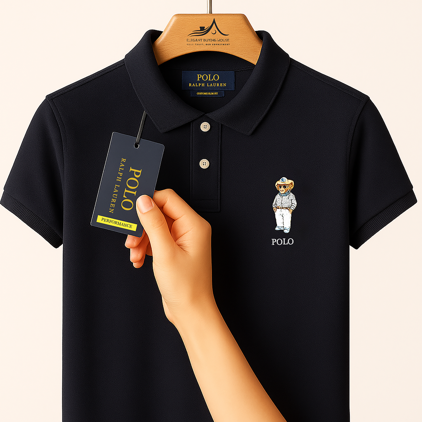 Elite Polo Bear Collection – 5 Premium Colors for Effortless Sophistication| CD-MPP38