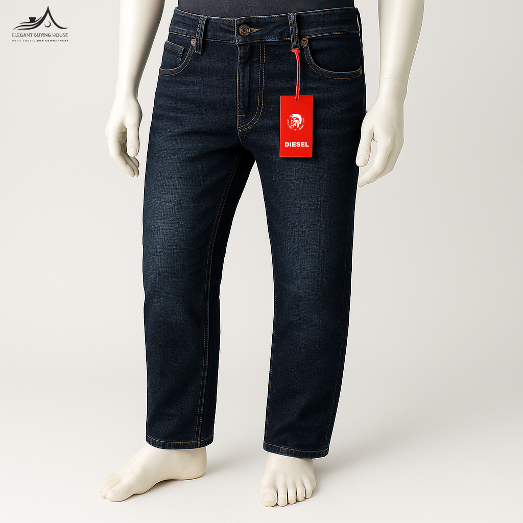 Men’s Premium Slim-Fit Dark Wash Denim Jeans – Comfort Stretch & Stylish Everyday Wear| CD-PM11