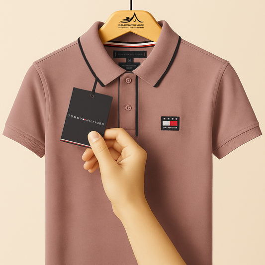 Premium Contrast-Trim Polo T-Shirt – Elevate Your Everyday Style| CD-MPP40