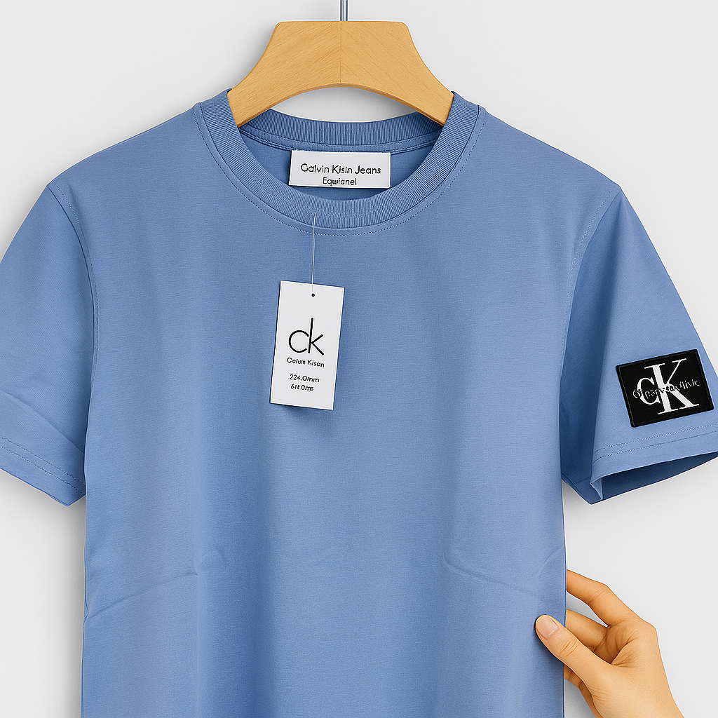 Essential Side Logo Cotton Tee – Premium Fit in 5 Colors| CD-MPT4