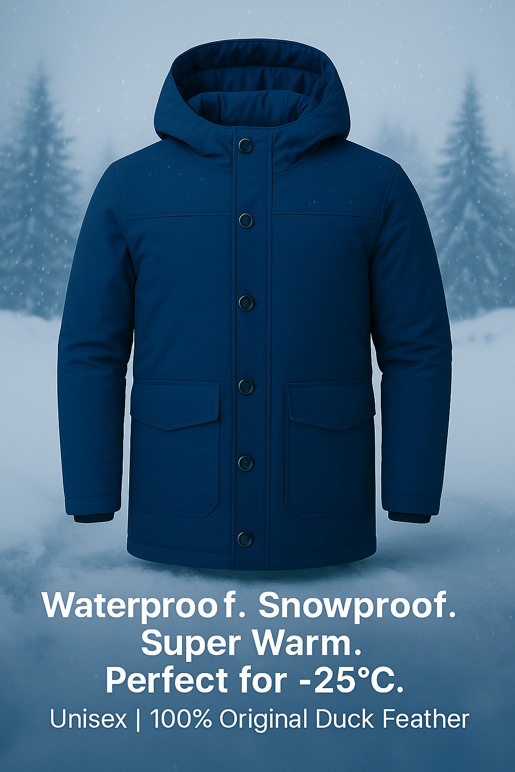 Waterproof Unisex Top Button Original Minus Jacket 55% OFF, Code-WF5