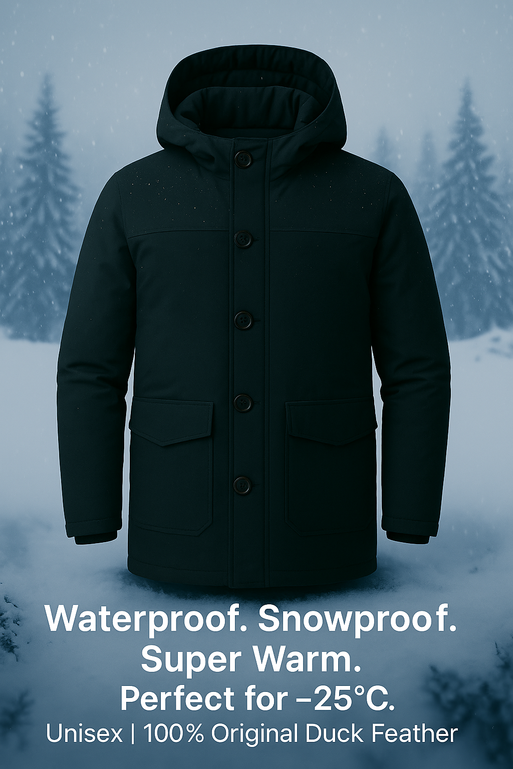 Waterproof Unisex Top Button Original Minus Jacket 55% OFF, Code-WF3