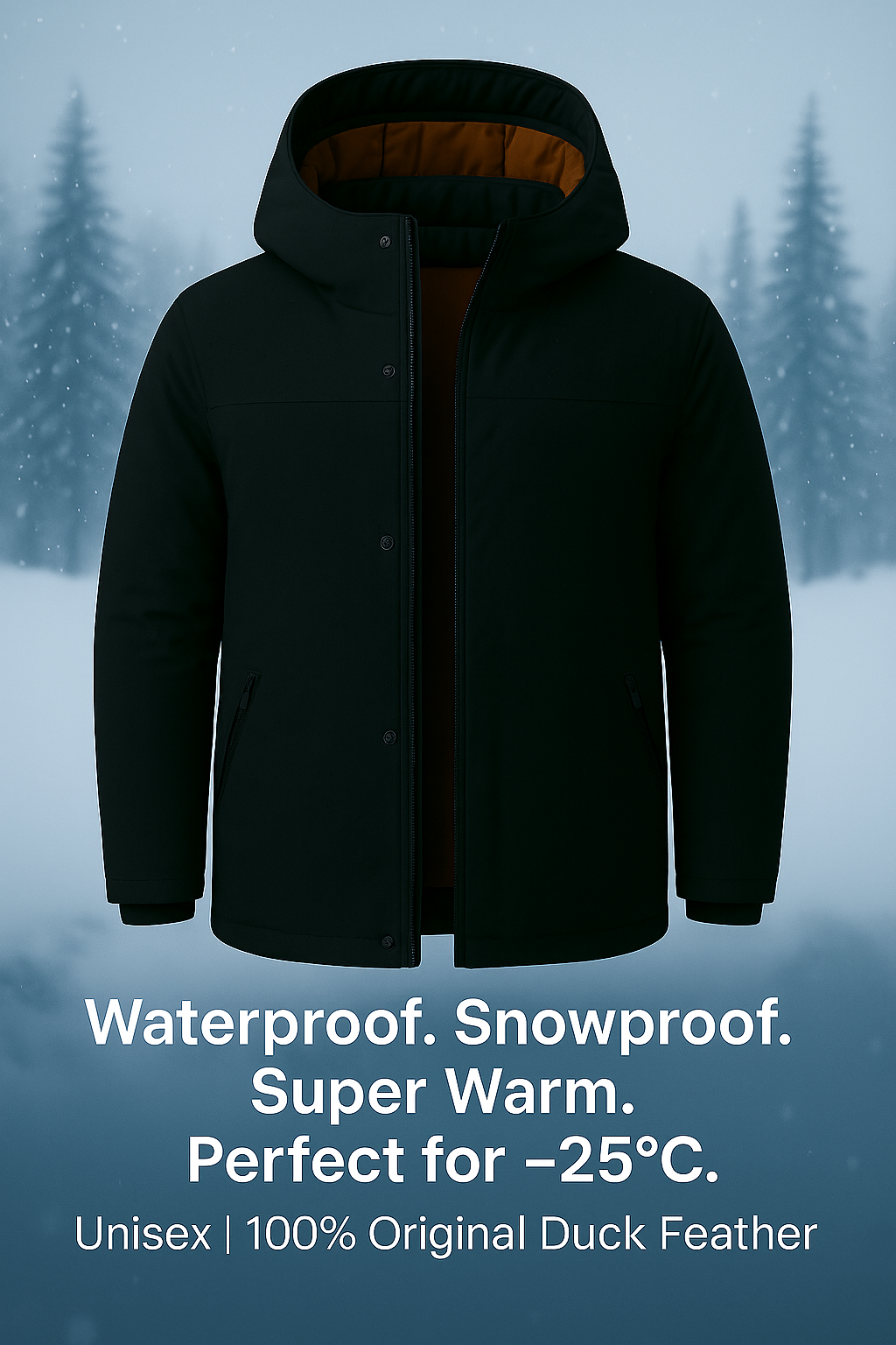 Waterproof Unisex Snap Button Original Minus Jacket 55% OFF, Code-WF4