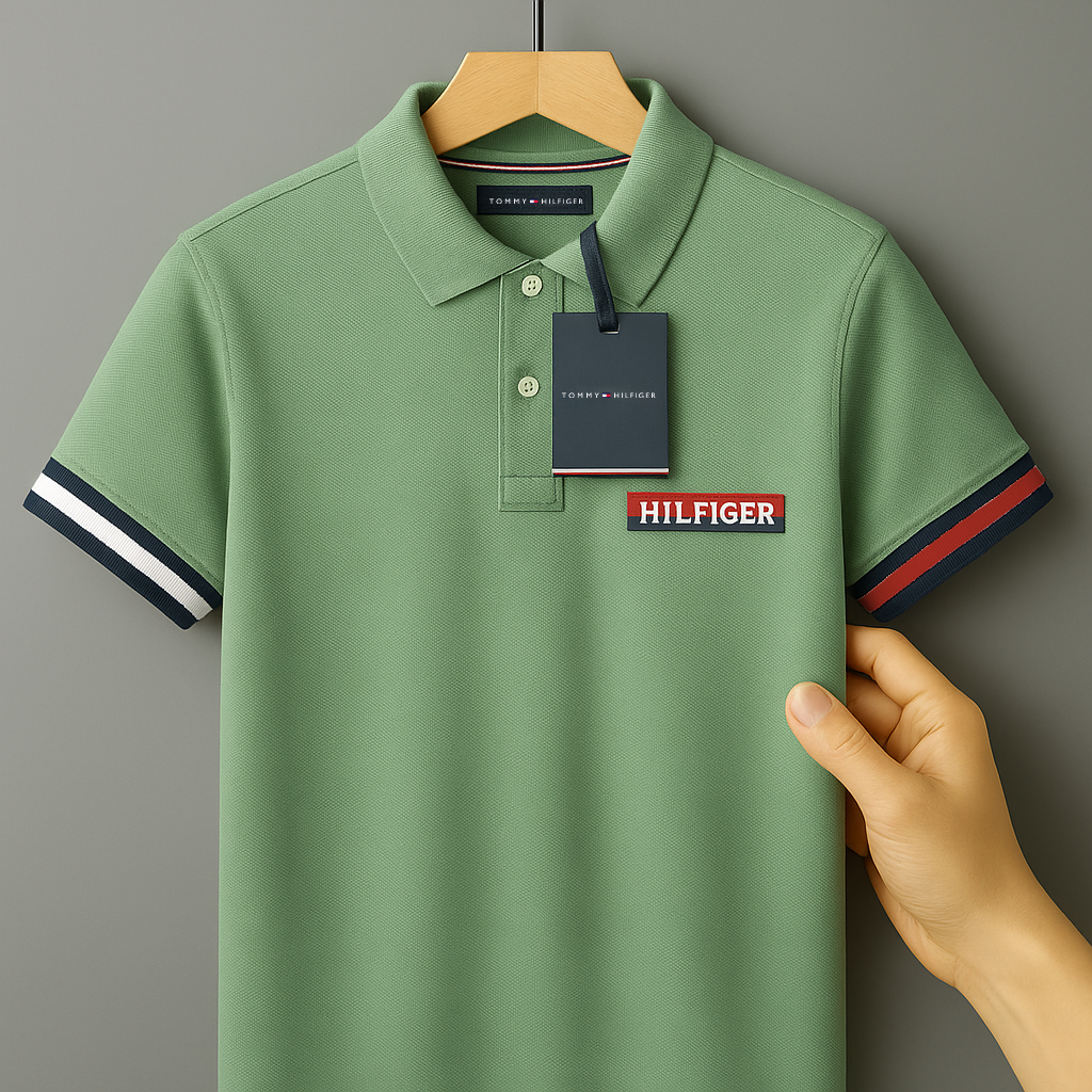 Men’s Premium Polo Collection – Classic Green & Elegant White Edition| CD-MPP24