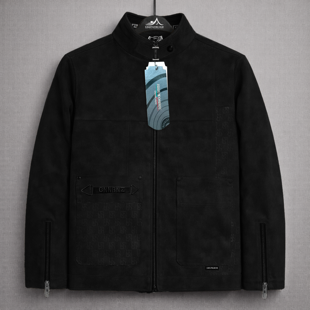 Men’s Imported Premium Suede-Style Zipper Leather Jacket – Modern Fit Casual Outerwear | Code-SWP60