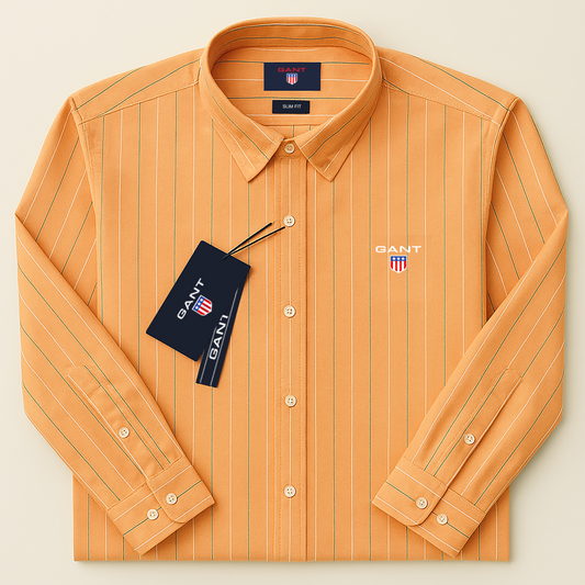 Premium Slim-Fit Striped Shirt – Modern Elegance & Everyday Comfort| CD-FM11
