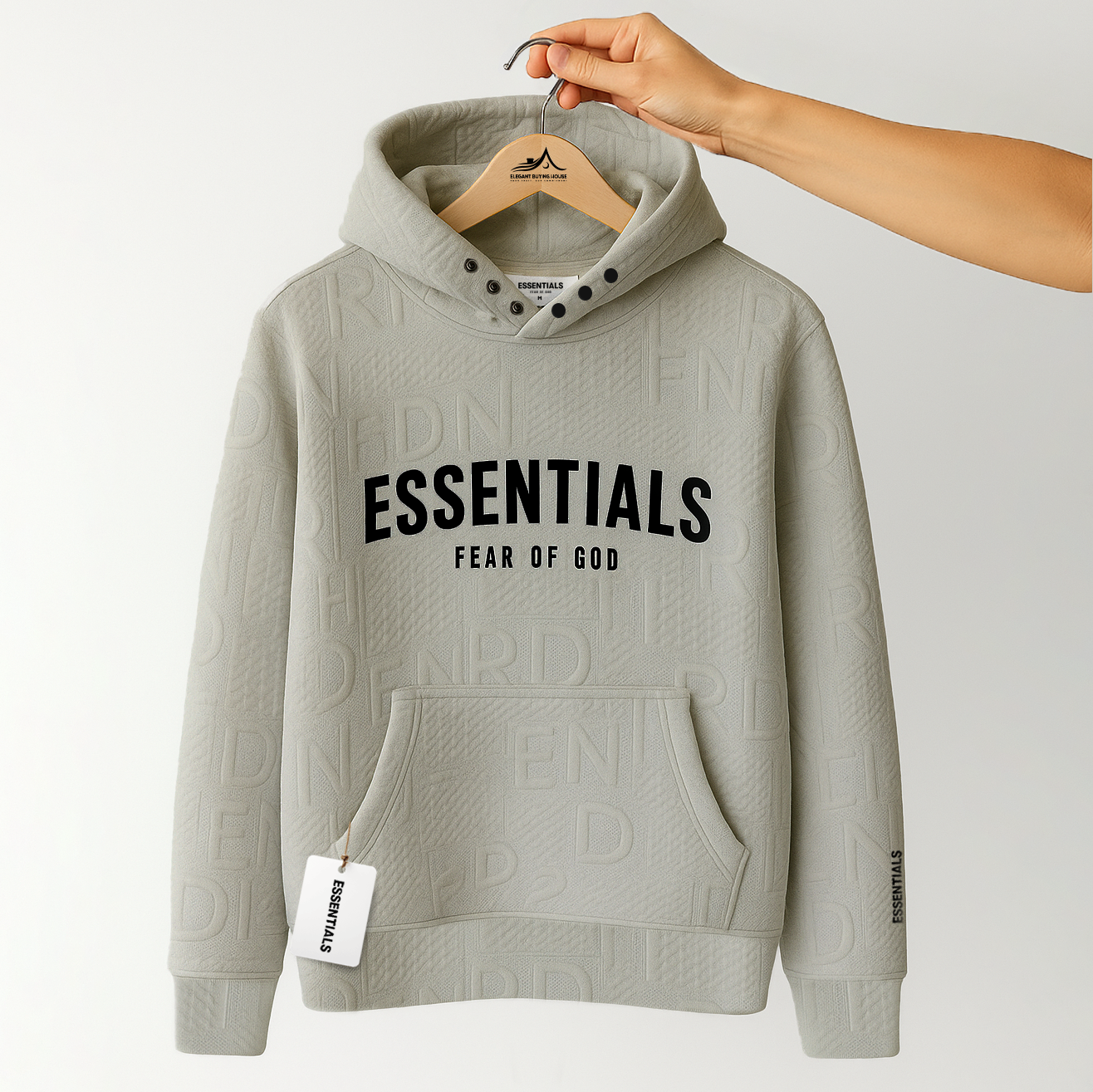 Ultra-Soft Premium Embossed Hoodie – Winter Essential Comfort Wear | Code-SWP39