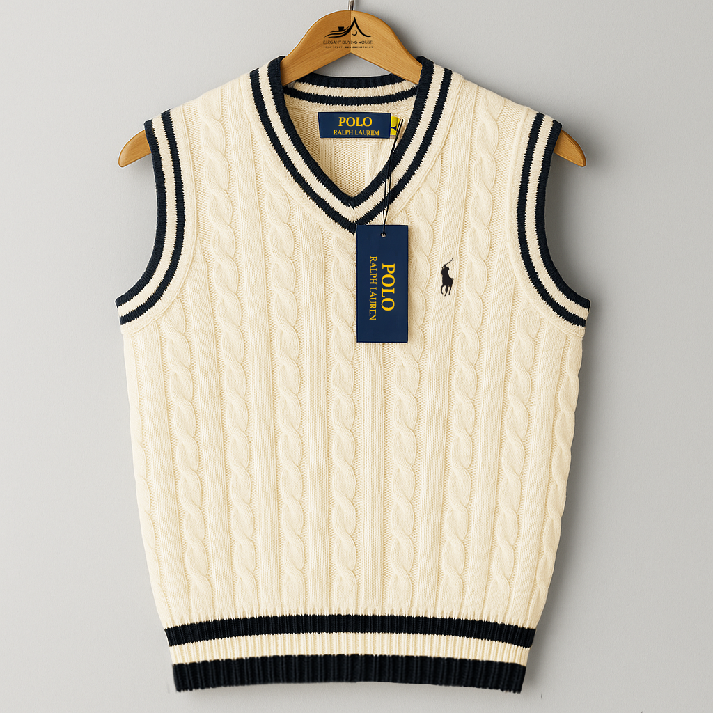 Classic Cable-Knit Sleeveless Sweater – Timeless Elegance in Every Stitch| Code-SWP18