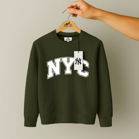 Classic Ribbed Crewneck Sweatshirt â Premium Winter Edition | Code-SWP38