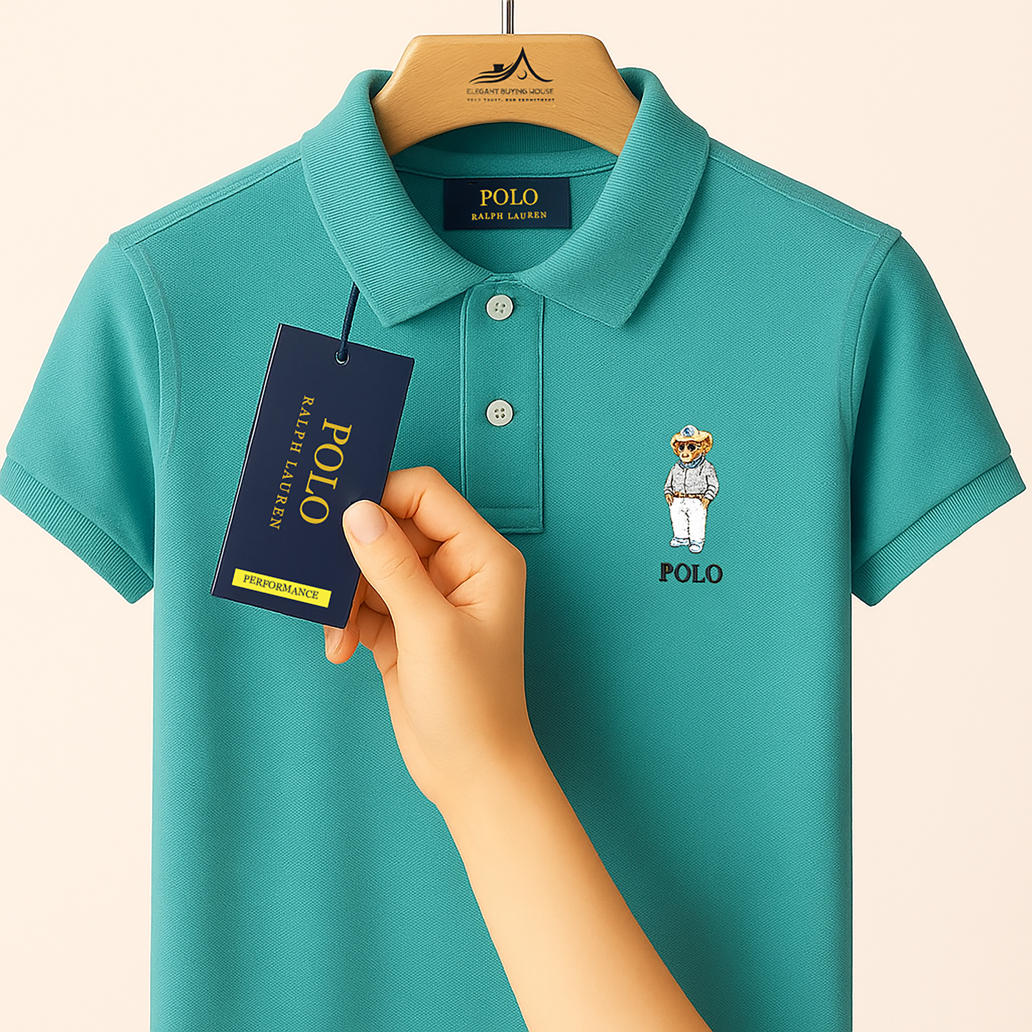 Elite Polo Bear Collection – 5 Premium Colors for Effortless Sophistication| CD-MPP38