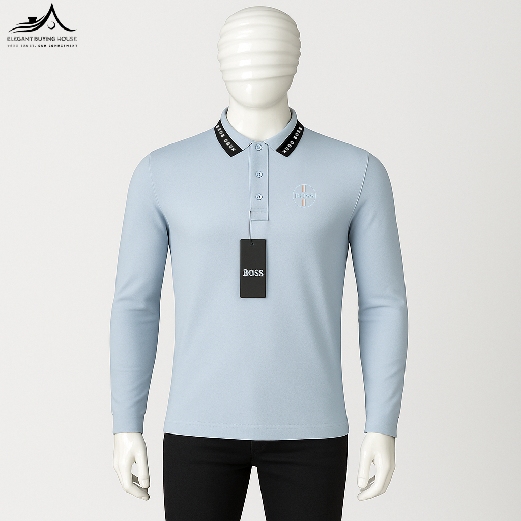 Men’s Premium Long Sleeve Polo Collection – Modern Fit, Elegant Colors| Code-SWP12