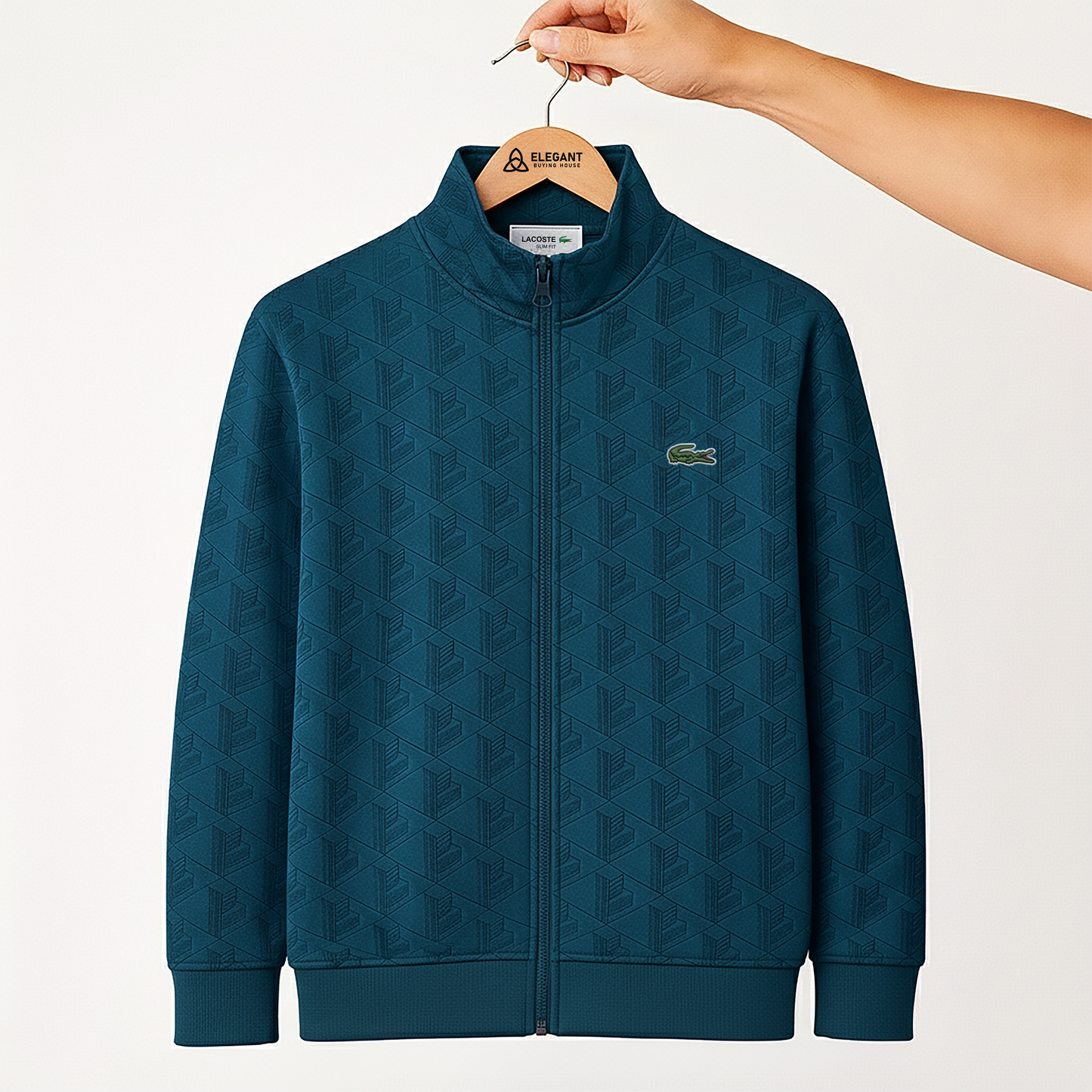 Men’s Premium Patterned Zip-Up Jacket – Stylish Casual & Winter Wear | Code-SWP79