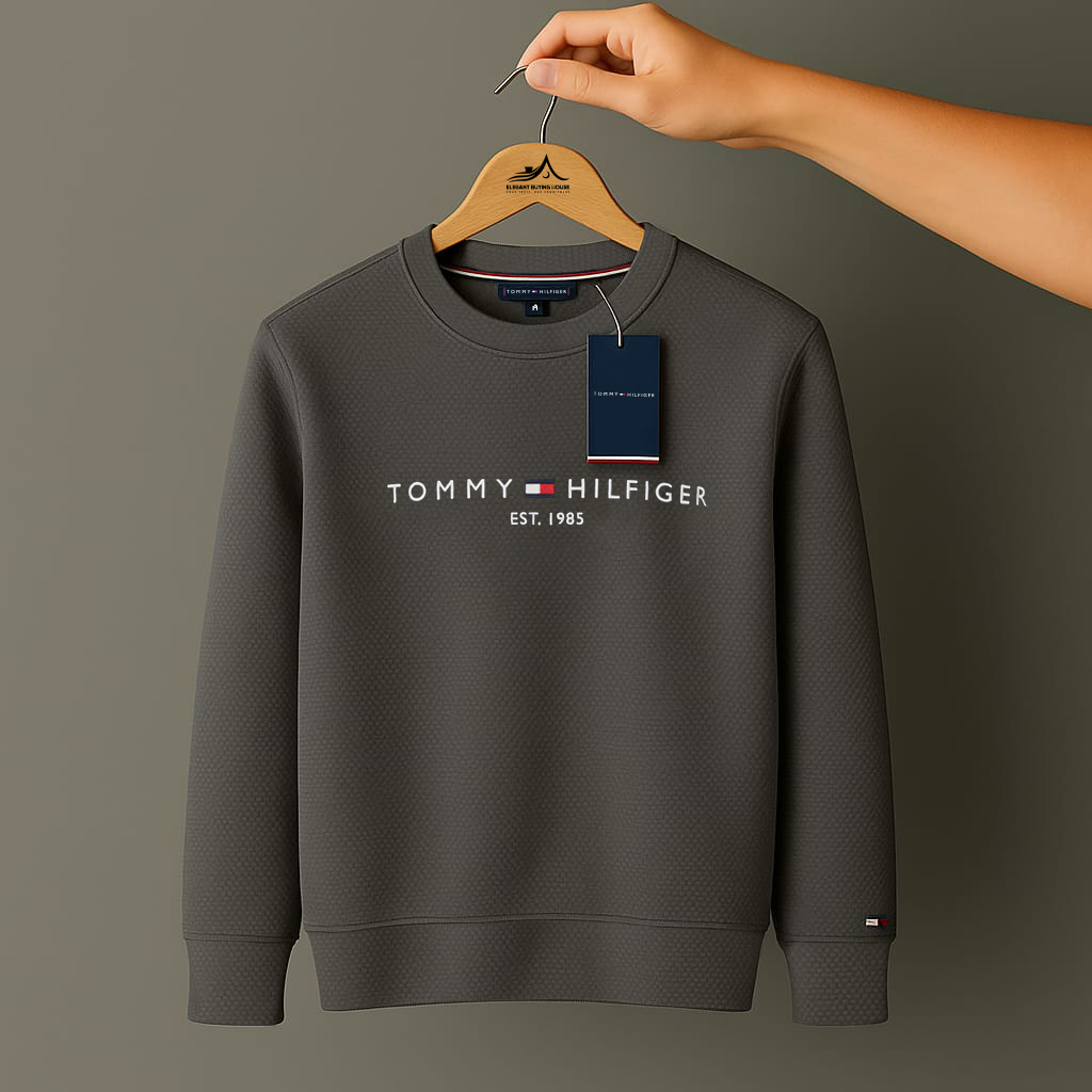 Premium Textured Crewneck Sweatshirt – Ultra-Soft Winter Comfort | Code-SWP33