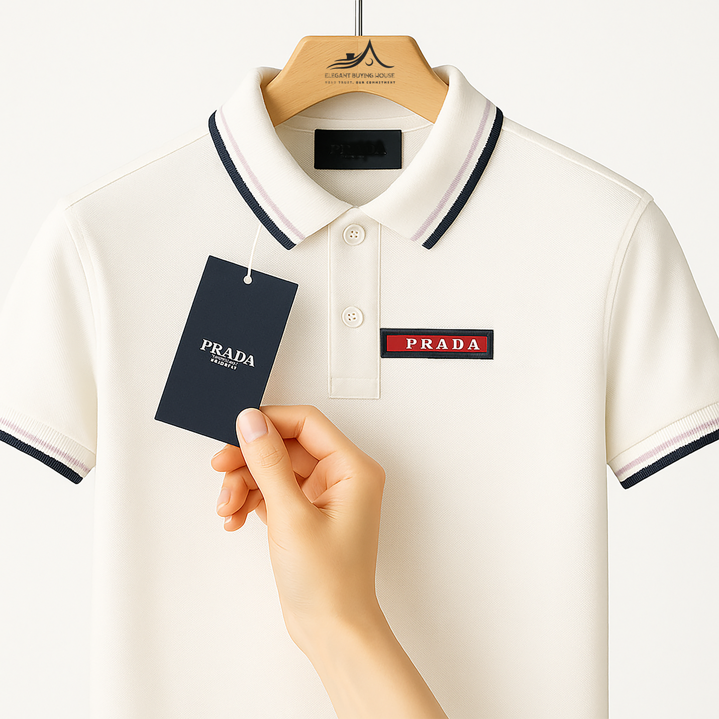 Men’s Premium Striped Collar Polo Shirt Collection – 5 Exclusive Colors| CD-MPP30