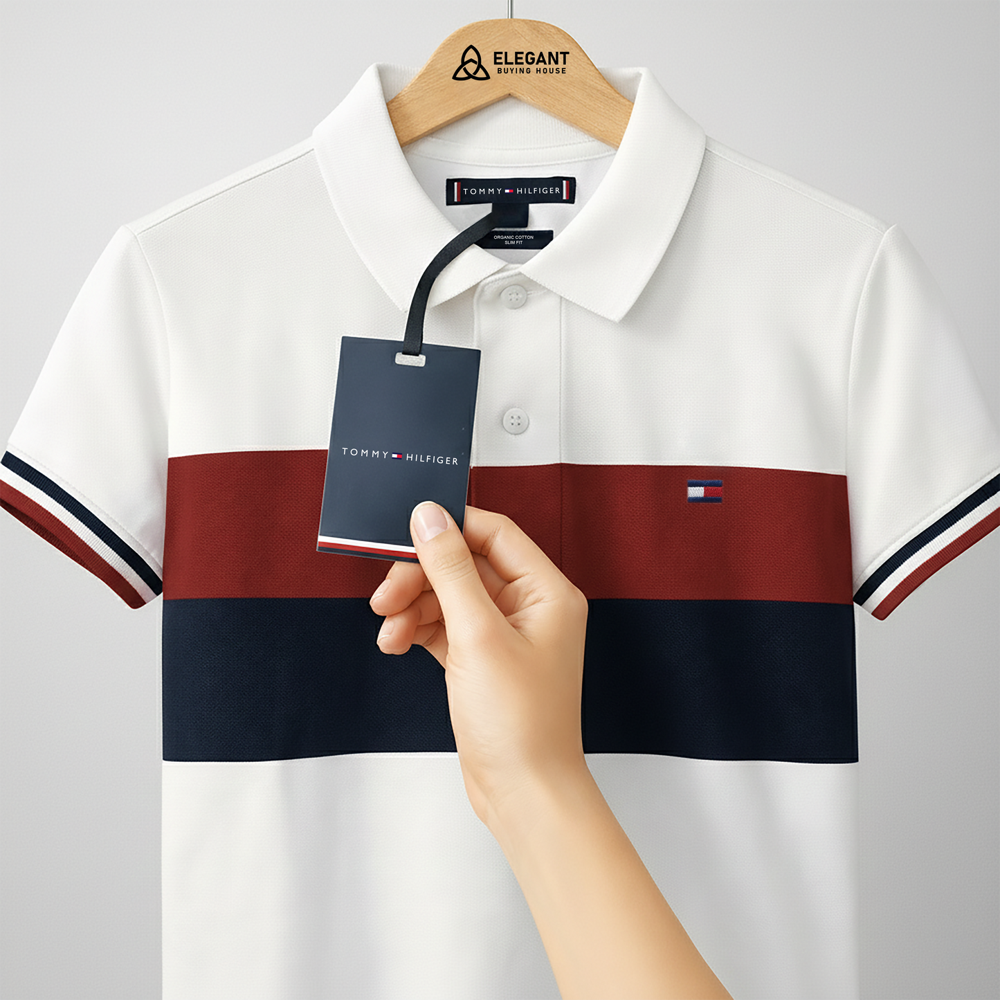 পুরুষদের স্টাইলিশ স্ট্রাইপড পোলো টি-শার্ট – নরম শ্বাস-প্রশ্বাসের যোগ্য ফ্যাব্রিক | একাধিক রঙে পাওয়া যায় | CD-MCP18